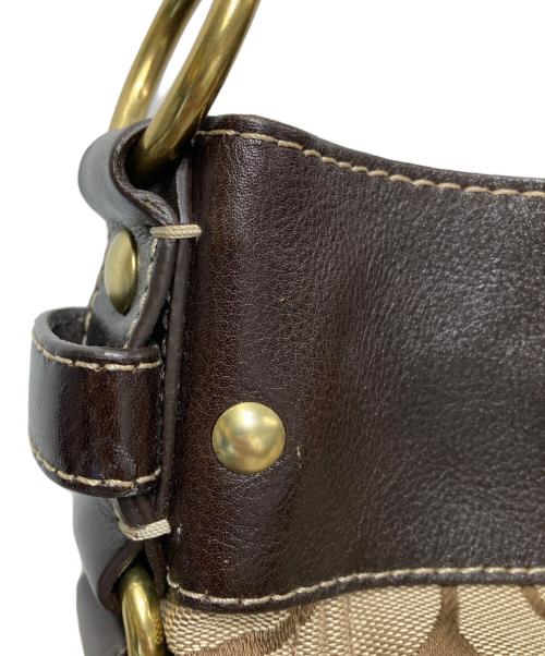 COACH（コーチ）COACH (コーチ) シグネチャーワンショルダーバッグ 12674 ベージュの古着・服飾アイテム
