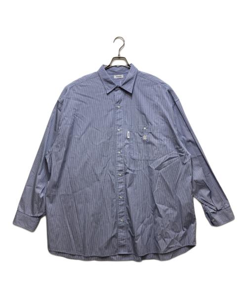 BASICKS（ベイシックス）BASICKS (ベイシックス) Boyfriend Girlfriend Thomas Mason Shirt ブルー サイズ:Lの古着・服飾アイテム