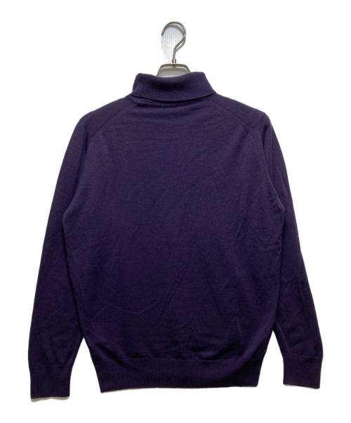 JOHN SMEDLEY（ジョンスメドレー）JOHN SMEDLEY (ジョンスメドレー) タートルネックウールニット パープル サイズ:freeの古着・服飾アイテム