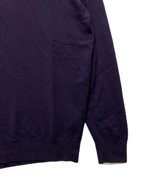 JOHN SMEDLEY（ジョンスメドレー）JOHN SMEDLEY (ジョンスメドレー) タートルネックウールニット パープル サイズ:freeの古着・服飾アイテム
