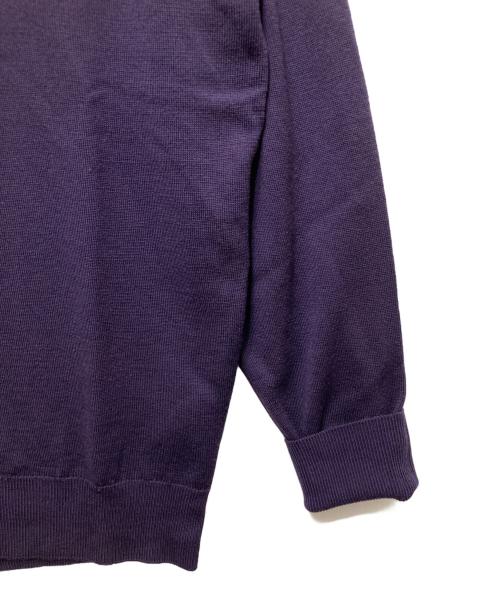 JOHN SMEDLEY（ジョンスメドレー）JOHN SMEDLEY (ジョンスメドレー) タートルネックウールニット パープル サイズ:freeの古着・服飾アイテム