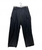 THE JEAN PIELLEジャンピエール）の古着「BETA 3 Tuck Nylon Trouser/ベータ3タックナイロントラウザー」｜ブラック