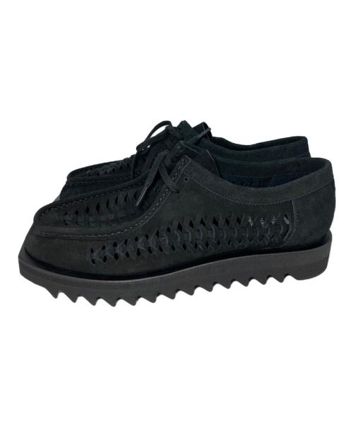 elephant TRIBAL fabrics（エレファントトライバルファブリックス）elephant TRIBAL fabrics (エレファントトライバルファブリックス) SUEDE KNITTING SHOES(スエードニッティングシューズ) ブラック サイズ:28cmの古着・服飾アイテム