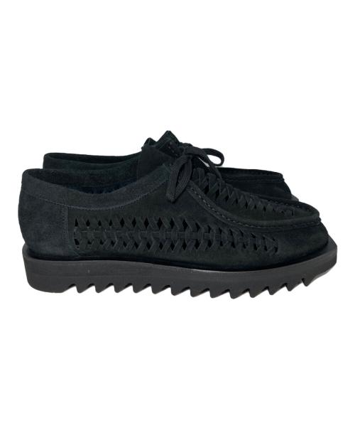 elephant TRIBAL fabrics（エレファントトライバルファブリックス）elephant TRIBAL fabrics (エレファントトライバルファブリックス) SUEDE KNITTING SHOES(スエードニッティングシューズ) ブラック サイズ:28cmの古着・服飾アイテム