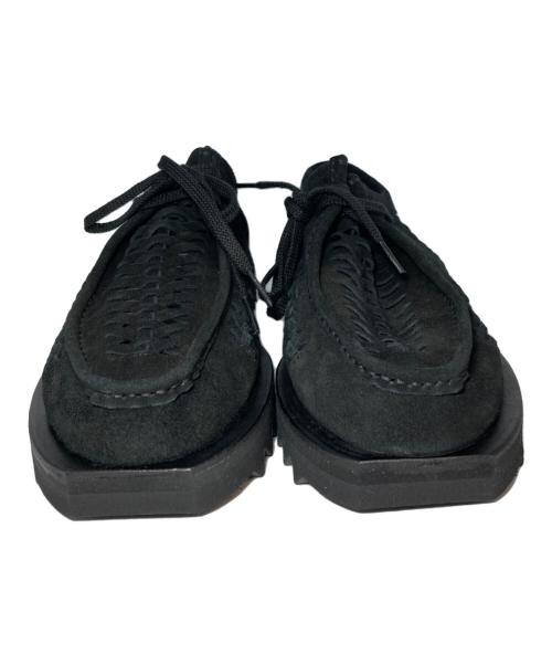 elephant TRIBAL fabrics（エレファントトライバルファブリックス）elephant TRIBAL fabrics (エレファントトライバルファブリックス) SUEDE KNITTING SHOES(スエードニッティングシューズ) ブラック サイズ:28cmの古着・服飾アイテム