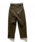 NEAT (ニート) HOPSACK BELTLESS 2タック トラウザー/ホップサックベルトレス カーキ サイズ:M：8000円