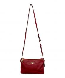COACH（コーチ）の古着「ライラ クロスボディ ショルダーバッグ F34265」｜レッド