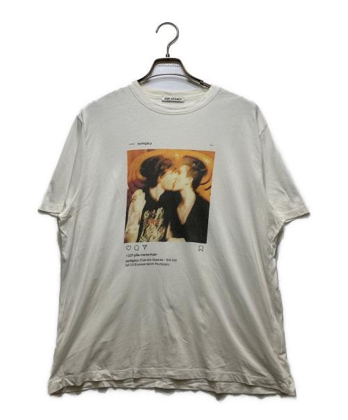 OUR LEGACY（アワーレガシー）OUR LEGACY (アワーレガシー) NEW BOX T-SHIRT FIRST KISS ホワイト サイズ:46の古着・服飾アイテム