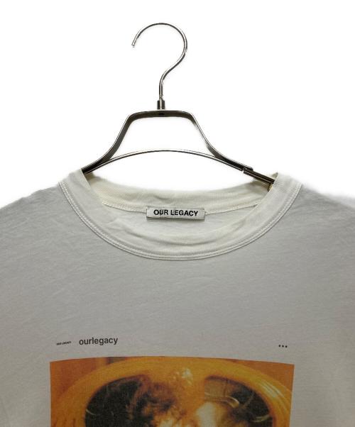 OUR LEGACY（アワーレガシー）OUR LEGACY (アワーレガシー) NEW BOX T-SHIRT FIRST KISS ホワイト サイズ:46の古着・服飾アイテム