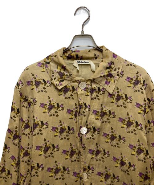Midorikawa（ミドリカワ）Midorikawa (ミドリカワ) 花柄ロングシャツコート ベージュ サイズ:FREEの古着・服飾アイテム