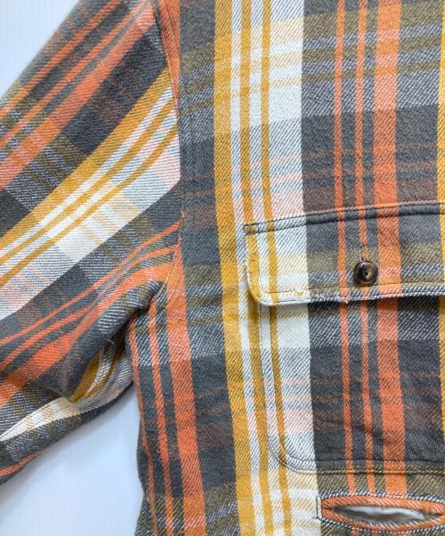 Midorikawa（ミドリカワ）Midorikawa (ミドリカワ) Cut off layered Shirt ブラウン サイズ:FREEの古着・服飾アイテム