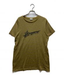 Saint Laurent Paris（サンローランパリ）の古着「ボーダーTシャツ」｜イエロー