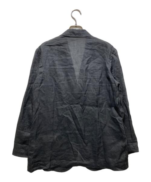 MACPHEE（マカフィー）MACPHEE (マカフィー) プレーンラミー シアージャケット グレー サイズ:36の古着・服飾アイテム