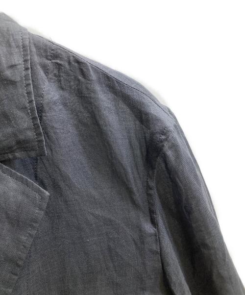 MACPHEE（マカフィー）MACPHEE (マカフィー) プレーンラミー シアージャケット グレー サイズ:36の古着・服飾アイテム