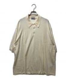 JOHN SMEDLEY（ジョンスメドレー）の古着「ウールニットポロシャツ」｜ベージュ