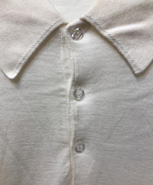 JOHN SMEDLEY（ジョンスメドレー）JOHN SMEDLEY (ジョンスメドレー) ウールニットポロシャツ ベージュ サイズ:Lの古着・服飾アイテム