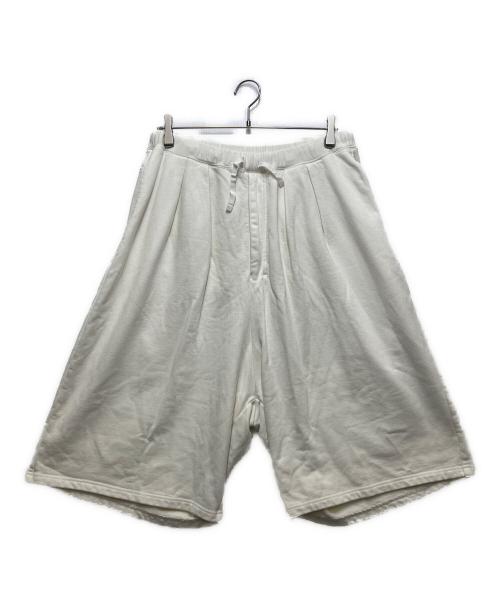 ANCELLM（アンセルム）ANCELLM (アンセルム) 3/4 TUCK SWEAT SHORTS（タックスウェットパンツ） ホワイト サイズ:2の古着・服飾アイテム