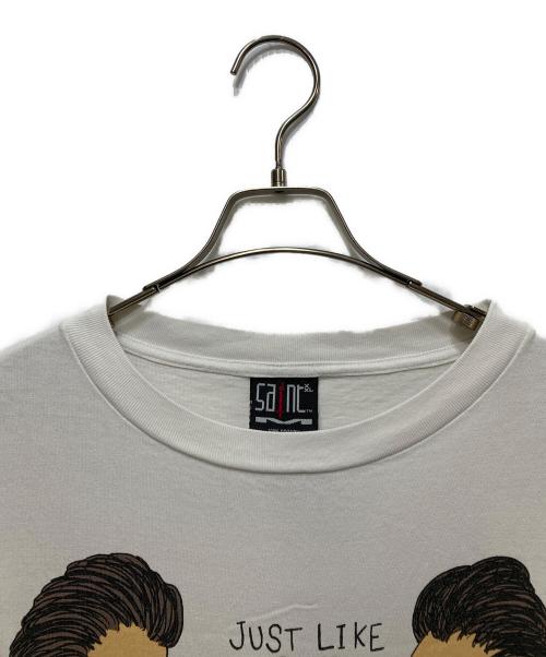 SAINT MICHAEL（セントマイケル）SAINT MICHAEL (セントマイケル) A BATHING APE (アベイシングエイプ) AP SS TEE / HVN & HELL /WHT / Tシャツ ホワイト サイズ:XXLの古着・服飾アイテム