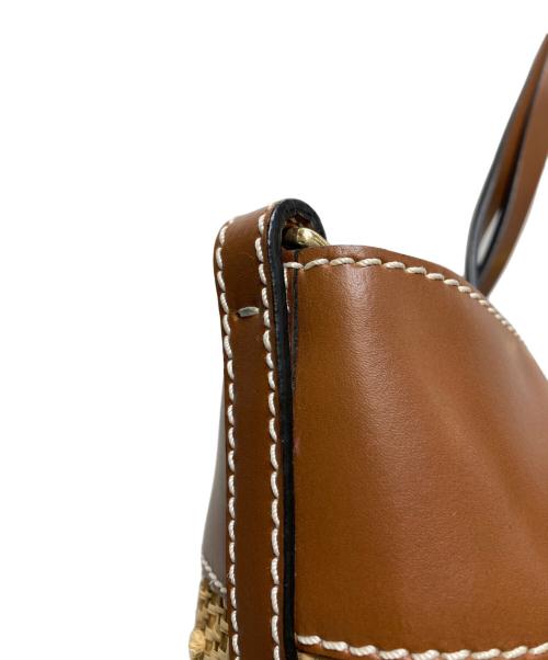 ZANCHETTI（ザンケッティー）zanchetti (ザンケッティー) 2wayラフィアバッグ / トートバッグ ハンドバッグ ベージュの古着・服飾アイテム