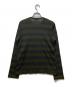 tricot COMME des GARCONS (トリココムデギャルソン) ヘンリーネック ボーダーニット AD2003 LT1221160 カーキ サイズ:実寸参照：10000円