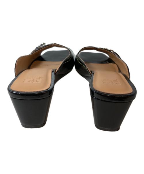 GANNI（ガニー）GANNI (ガニー) Butterfly Wedge Mules（バタフライ ウェッジ ミュール） / サンダル　S3048 ブラック サイズ:39の古着・服飾アイテム