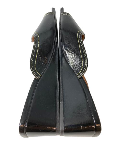 GANNI（ガニー）GANNI (ガニー) Butterfly Wedge Mules（バタフライ ウェッジ ミュール） / サンダル　S3048 ブラック サイズ:39の古着・服飾アイテム