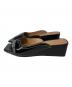 GANNI (ガニー) Butterfly Wedge Mules（バタフライ ウェッジ ミュール） / サンダル　S3048 ブラック サイズ:39：12000円