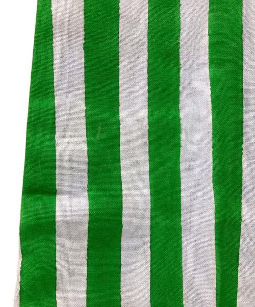 SZ Blockprints（エスゼットブロックプリント）SZ Blockprints (エスゼットブロックプリント) RINA STRIPE ワンピース 4110300296 グリーン サイズ:Mの古着・服飾アイテム