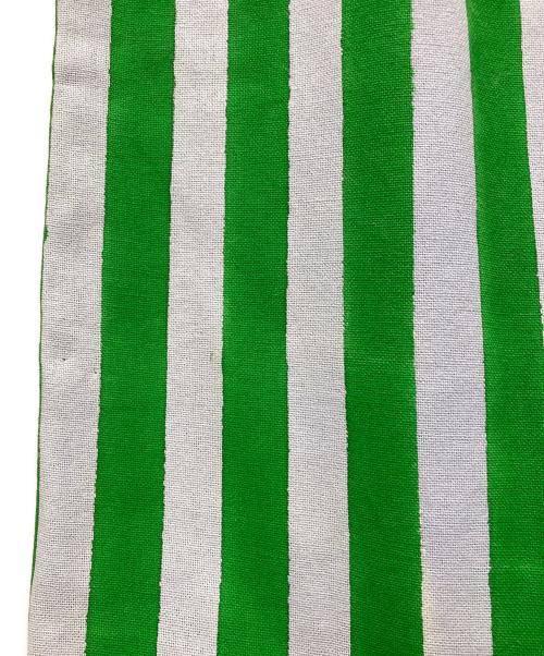 SZ Blockprints（エスゼットブロックプリント）SZ Blockprints (エスゼットブロックプリント) RINA STRIPE ワンピース 4110300296 グリーン サイズ:Mの古着・服飾アイテム