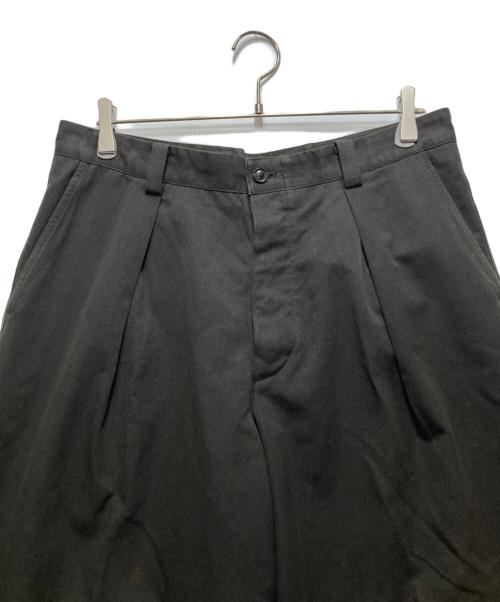 RAKINES（ラキネス）RAKINES (ラキネス) Post-work Twill  Overlap pants (ポストワークツイルオーバーラップパンツ) チャコールグレー サイズ:3の古着・服飾アイテム