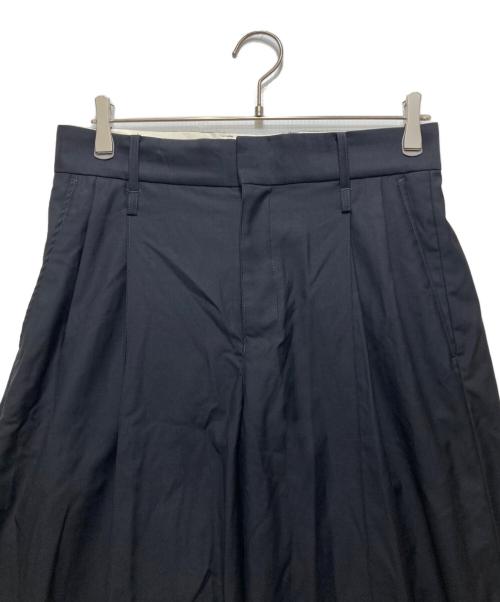 Hedie.+（エディークロス）Hedie.+ (エディークロス) 26SS Wool Back Satin Pants(ウールバックサテンパンツ)　26030300402010 ネイビー サイズ:Sの古着・服飾アイテム