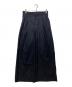 Hedie.+（エディークロス）の古着「26SS Wool Back Satin Pants(ウールバックサテンパンツ)　26030300402010」｜ネイビー