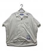 MIHARA YASUHIROミハラヤスヒロ）の古着「26SS OVER DYE SS SHIRTS(オーバーダイショートスリーブシャツ)  in・stru(men-tal)」｜ホワイト