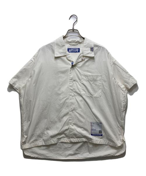 MIHARA YASUHIRO（ミハラヤスヒロ）MIHARA YASUHIRO (ミハラヤスヒロ) 26SS OVER DYE SS SHIRTS(オーバーダイショートスリーブシャツ)  in・stru(men-tal) ホワイト サイズ:44の古着・服飾アイテム