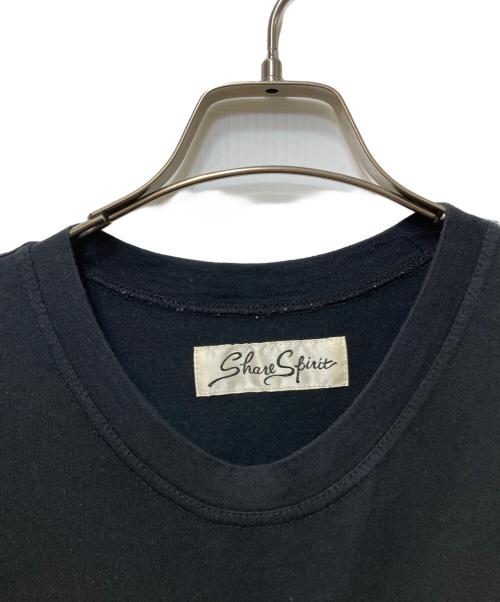 SHARE SPIRIT（シェアスピリット）SHARE SPIRIT (シェアスピリット) ROSELEG Tee / ノースリーブTシャツ　Y2K ブラック サイズ:記載無の古着・服飾アイテム