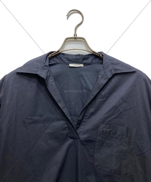 PESERICO（ペゼリコ）PESERICO (ペゼリコ) 胸ポケットコットンストレッチワンピース ネイビー サイズ:42の古着・服飾アイテム