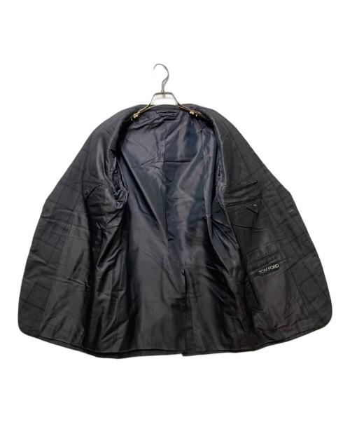 TOM FORD（トムフォード）TOM FORD (トムフォード) チェックセットアップ グレー サイズ:50の古着・服飾アイテム