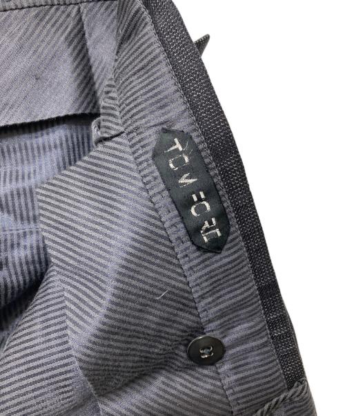 TOM FORD（トムフォード）TOM FORD (トムフォード) チェックセットアップ グレー サイズ:50の古着・服飾アイテム