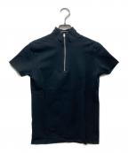 Jean Paul Gaultier hommeジャンポールゴルチェオム）の古着「ハーフジップカットソー」｜ブラック