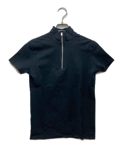 Jean Paul Gaultier homme（ジャンポールゴルチェオム）Jean Paul GAULTIER HOMME (ジャンポールゴルチェオム) ハーフジップカットソー ブラック サイズ:４８の古着・服飾アイテム