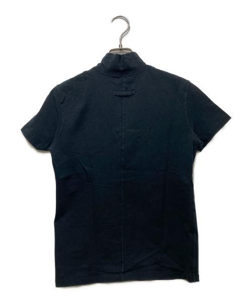 Jean Paul Gaultier homme（ジャンポールゴルチェオム）Jean Paul GAULTIER HOMME (ジャンポールゴルチェオム) ハーフジップカットソー ブラック サイズ:４８の古着・服飾アイテム