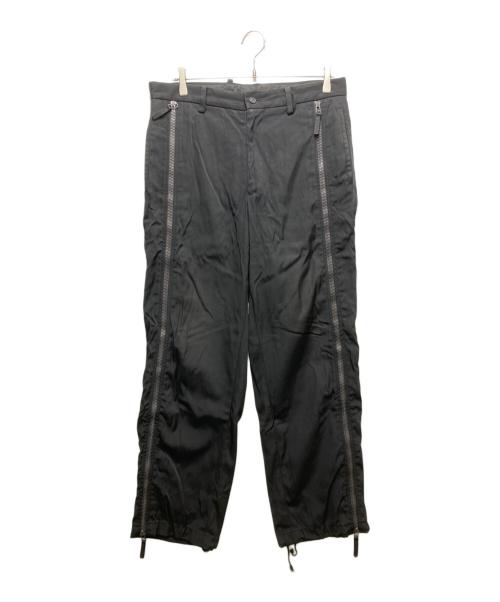 ISSEY MIYAKE MEN（イッセイミヤケメン）ISSEY MIYAKE MEN (イッセイミヤケメン) パラシュートジップナイロンデザインパンツ　ME03FF604 ブラック サイズ:SIZE 4の古着・服飾アイテム