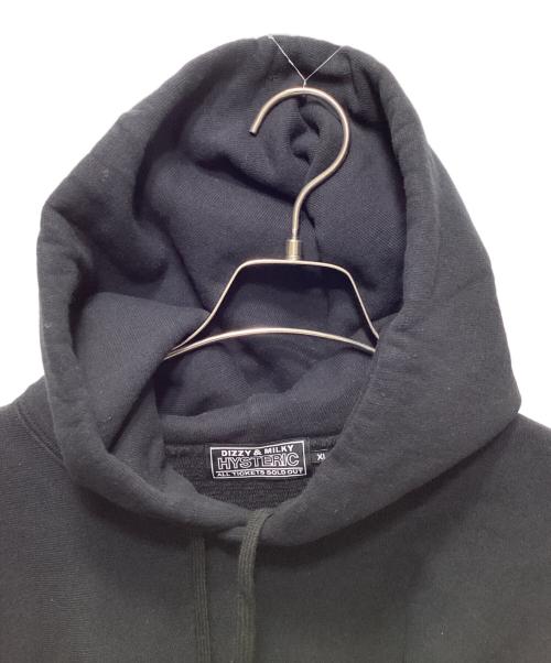 Hysteric Glamour（ヒステリックグラマー）Hysteric Glamour (ヒステリックグラマー) HYS LOGO（ヒスロゴ スウェットフーディ） パーカー　02253CF09 ブラック サイズ:XLの古着・服飾アイテム