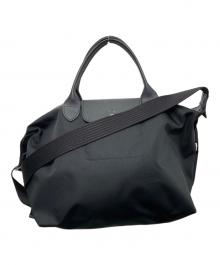 LONGCHAMP（ロンシャン）の古着「ル プリアージュ® エナジー L トップハンドルバッグ」｜ブラック