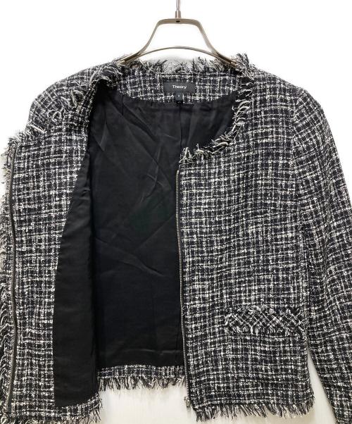 theory（セオリー）theory (セオリー) ツイードセットアップ 01-8104103-055-700 ブラックの古着・服飾アイテム