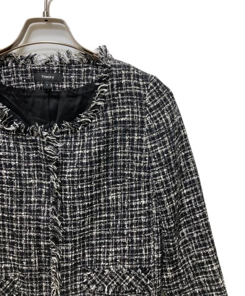 theory（セオリー）theory (セオリー) ツイードセットアップ 01-8104103-055-700 ブラックの古着・服飾アイテム
