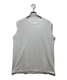 COMOLI（コモリ）の古着「コットンジャージ ノースリーブ　25SS」｜ホワイト