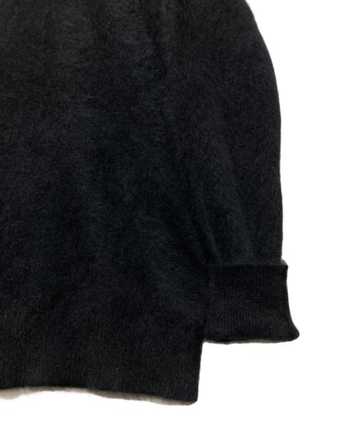 MAJESTIC FILATURES HOMME（マジェスティックフィラチュールオム）MAJESTIC FILATURES HOMME (マジェスティックフィラチュールオム) ラクーンナイロン クルーネック プルオーバーニット ブラック サイズ:XLの古着・服飾アイテム