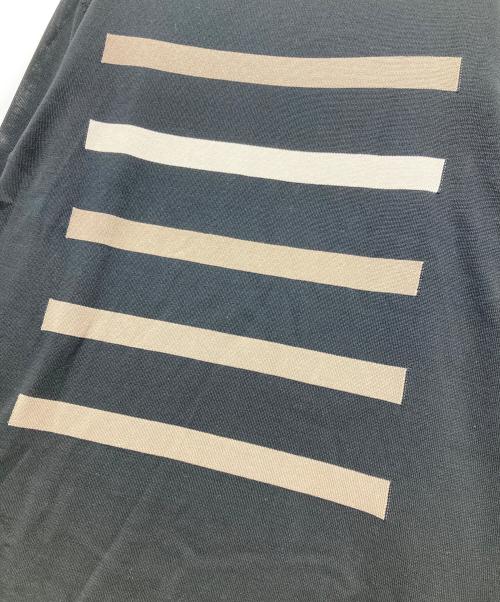 HERMES（エルメス）HERMES (エルメス) フロントボーダー コットンニット ブラック サイズ:Lの古着・服飾アイテム