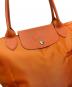 中古・古着 LONGCHAMP (ロンシャン) ル・プリアージュ トートバッグ オレンジ：10000円